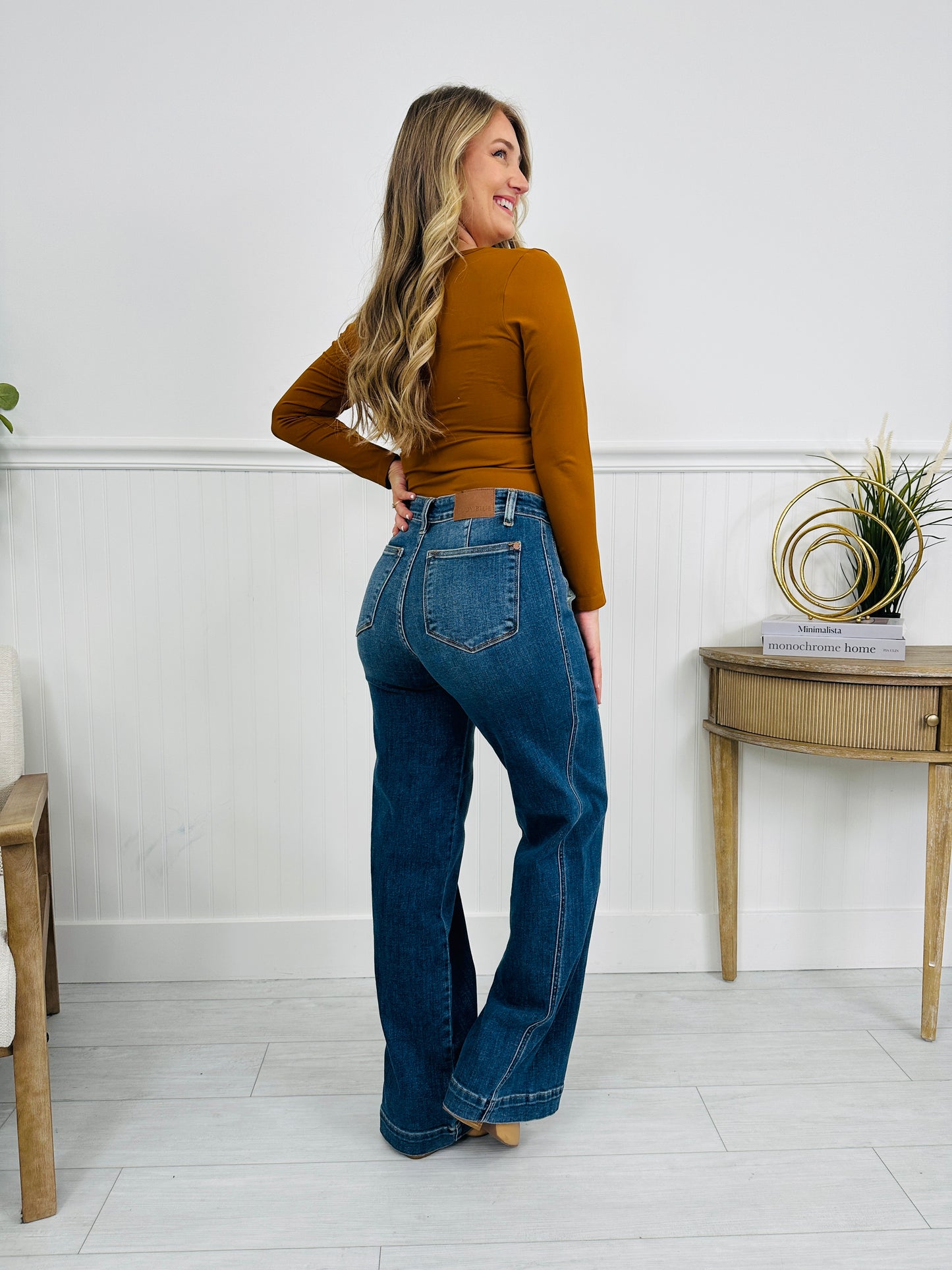 Judy Blue Downtown Dream Wide Leg Trouser Jeans