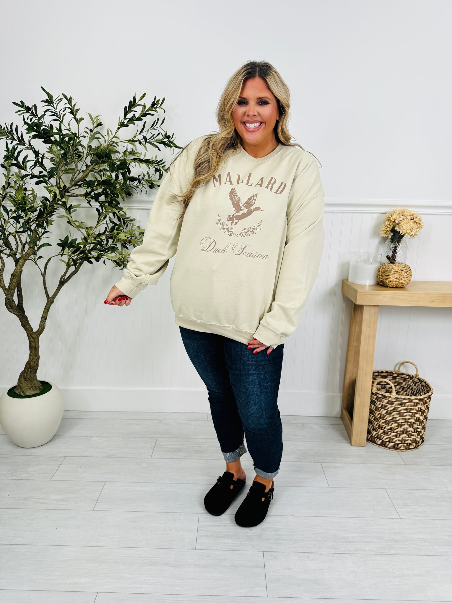 Duck Season Graphic Crewneck Sweatshirt