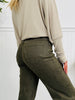 Olive On Repeat Tummy Control Straight Jeans
