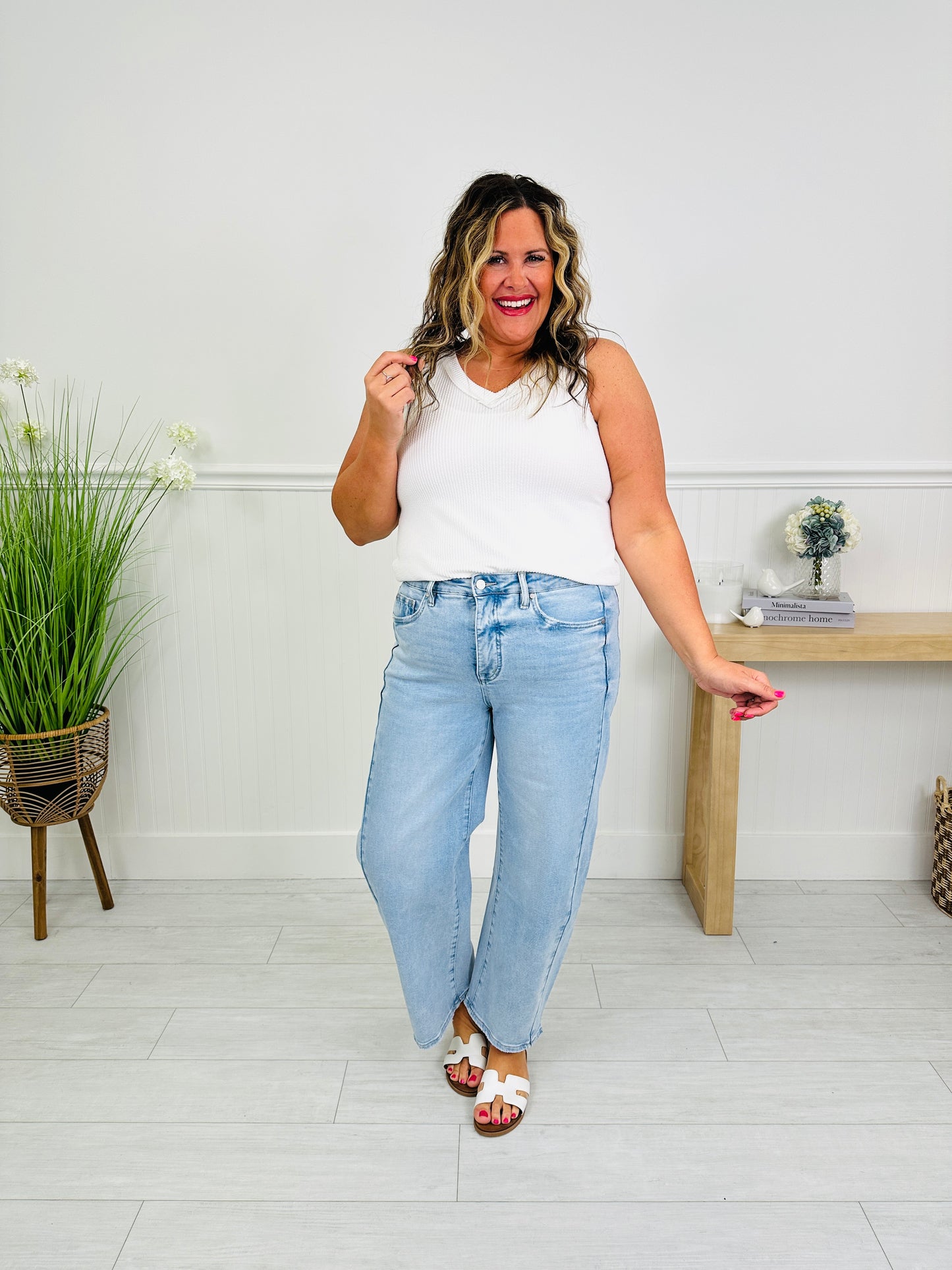 Be Bold Slim Barrel Tummy Control Jeans