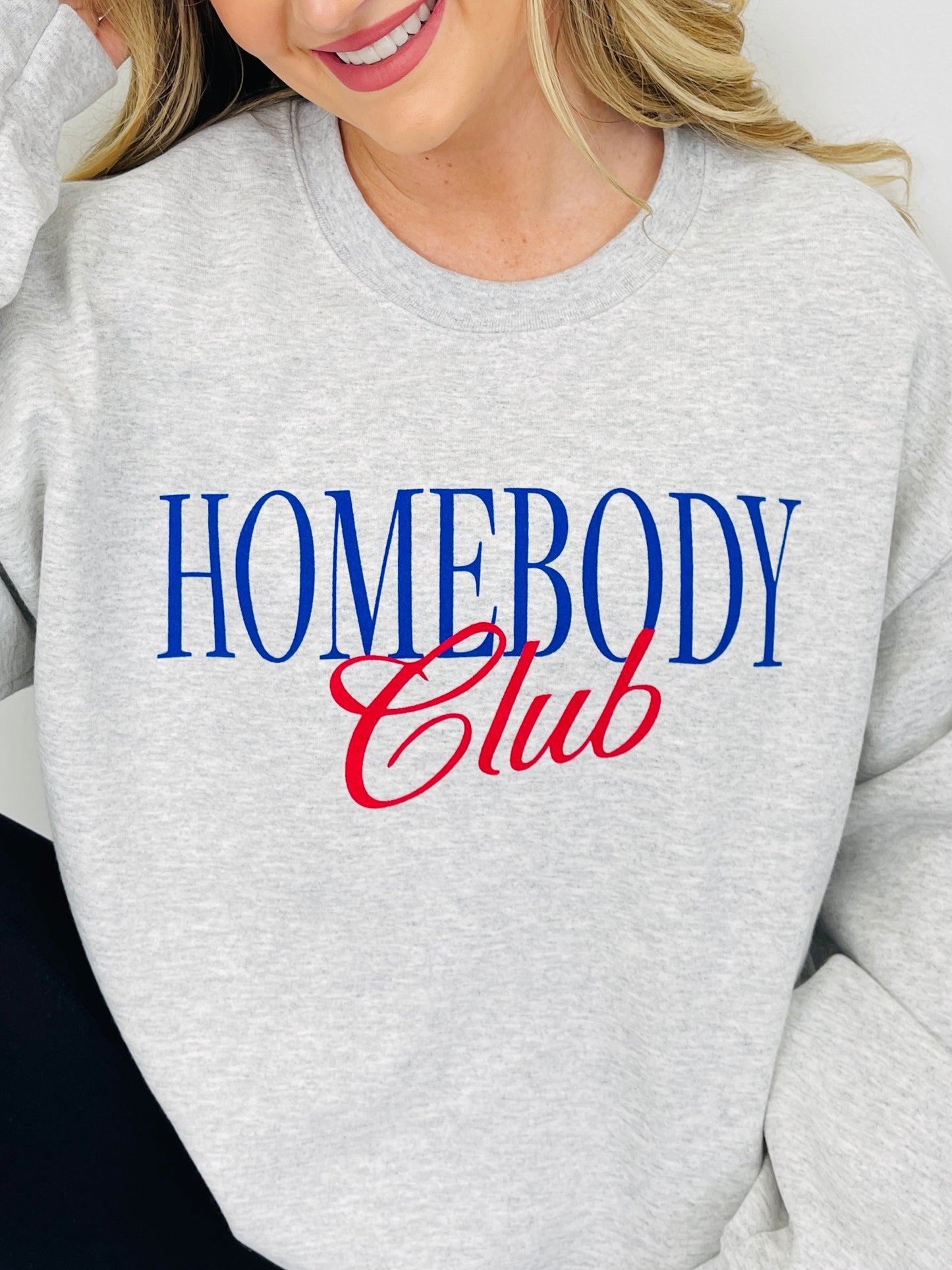 Homebody Club Graphic Crewneck Sweatshirt