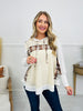 Plaidly In Love Sweatshirt In Ivory