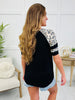 Spotted & Sporty Top In Black