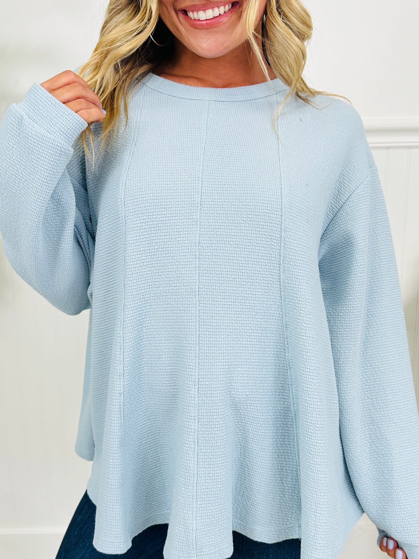 Simply Soft Waffle Top In Multiple Colors