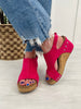 Dare To Be Bold Wedges In Fuchsia