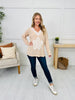 Graceful Petals Top in Beige Multi