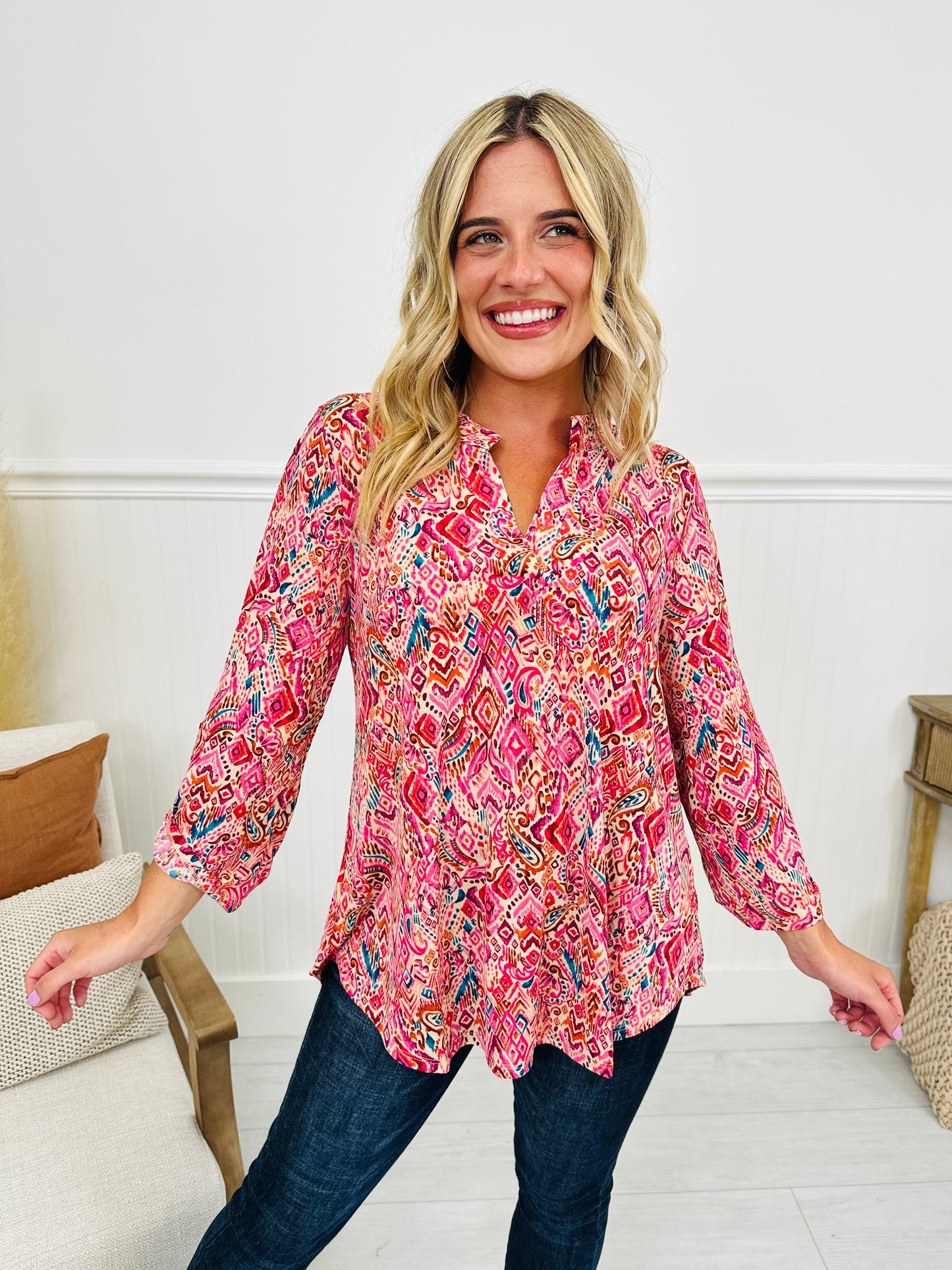 Fall Into You Top in Taupe