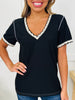 Delicate Edge Top In Black