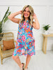 Palms And Plans Dress in Santa Monica Print