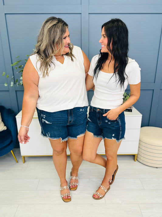 Judy Blue REG/CURVY Magical Summer Half Rigid Shorts