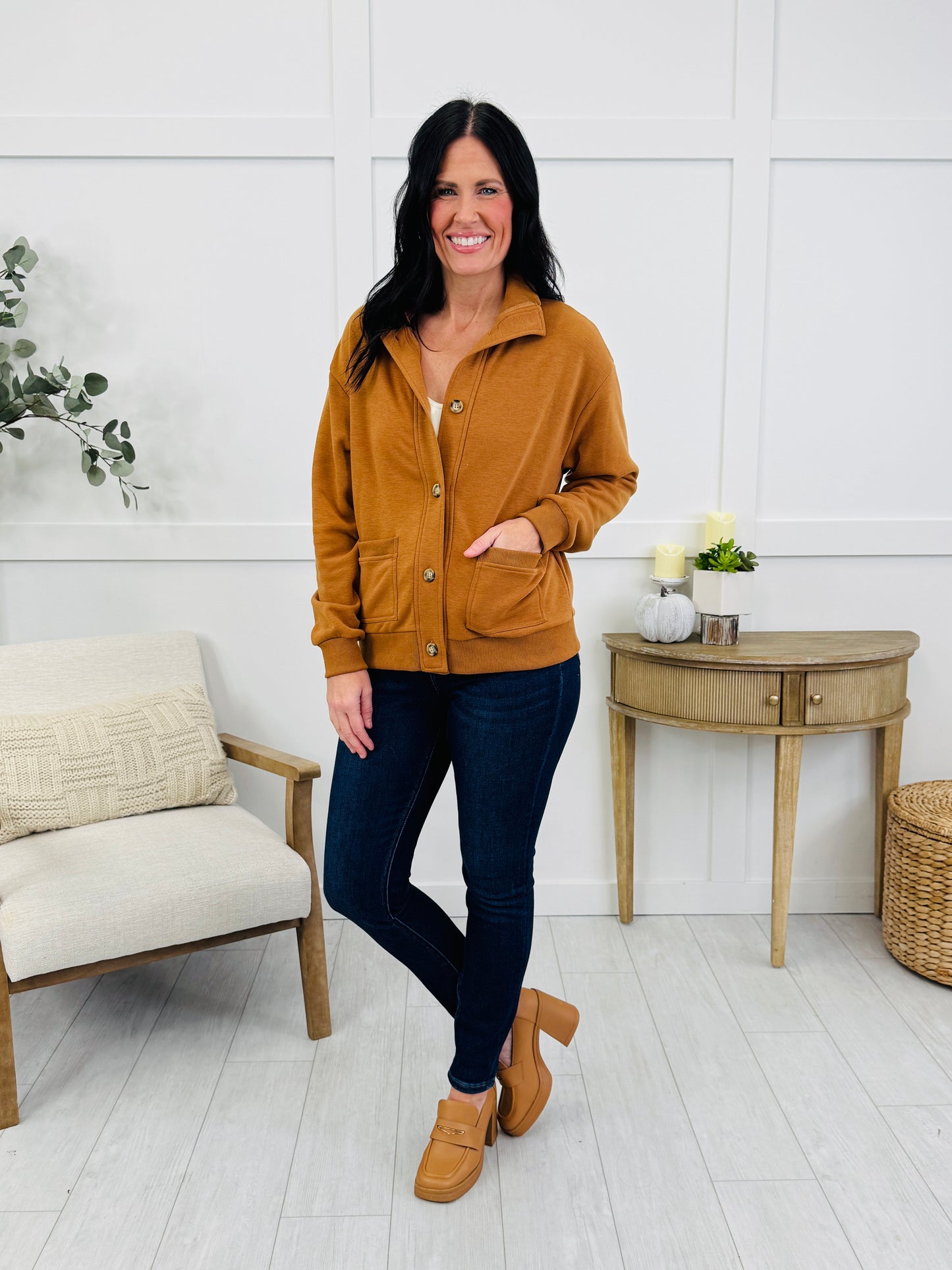 Maple Street Jacket In Camel