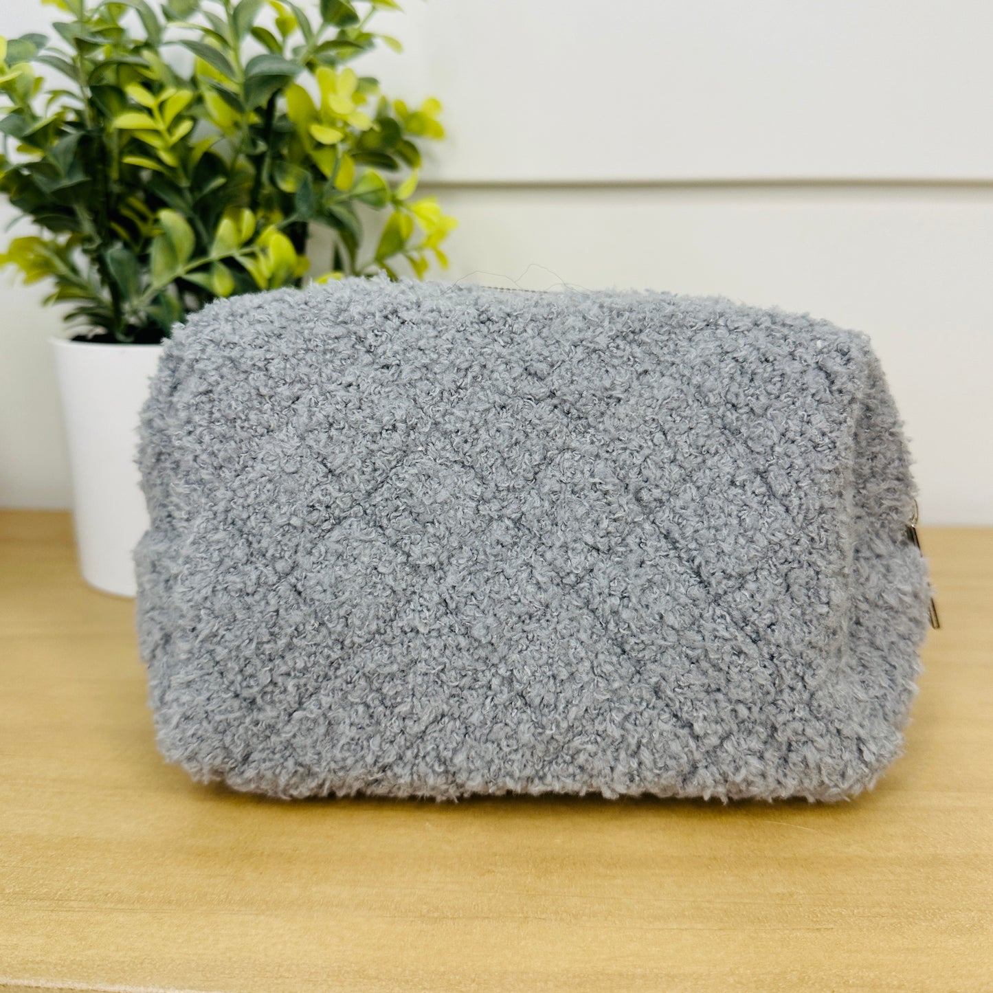 Fleece Cosmetic Bag- Multiple Colors!