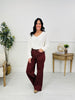 Judy Blue Cranberry Crush Retro Wide Leg Jeans