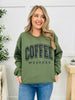 Coffee Weather Crewneck Sweatshirt in Olive