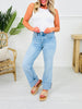 Feeling Brand New Slim Wide Leg Tummy Control Jeans