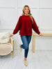 REG/CURVY Blessed In Comfort Pullover In Burgundy