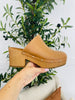 All Set To Strut Clogs in Tan