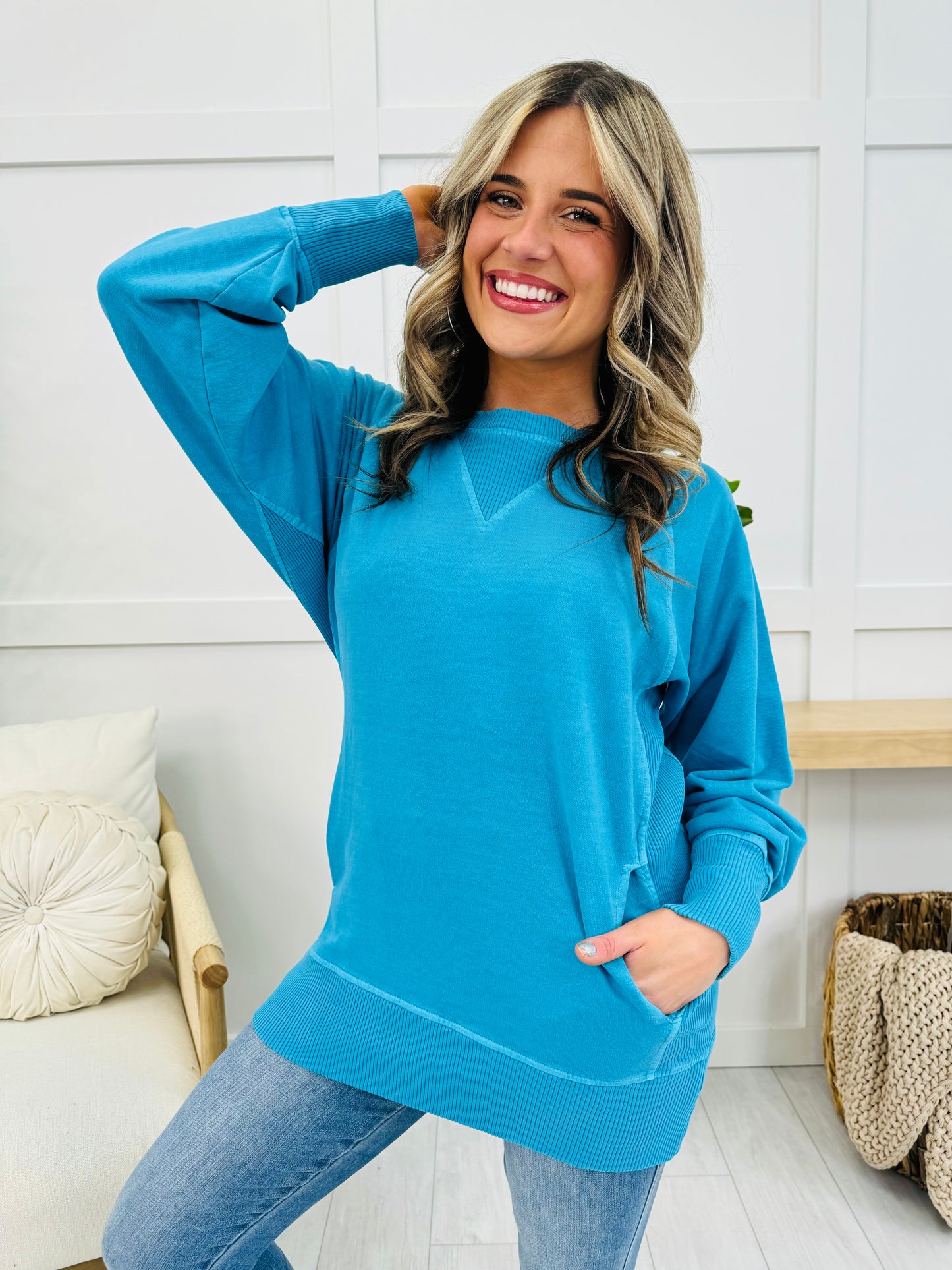 DOORBUSTER! In My Effortless Element Pullover- Multiple Colors!