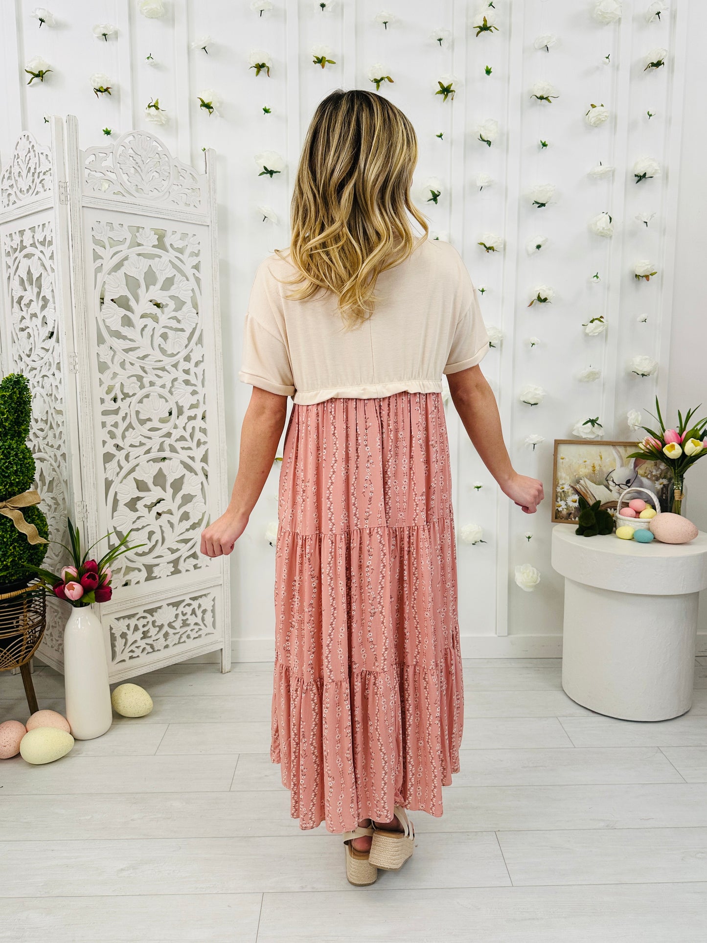 Meadow Mist Dress In Coral