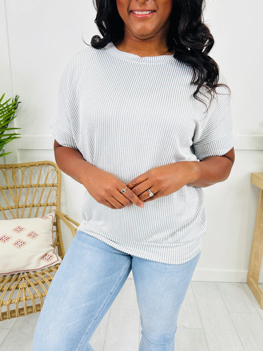 DOORBUSTER! Stripe Things First Top- Multiple Colors!