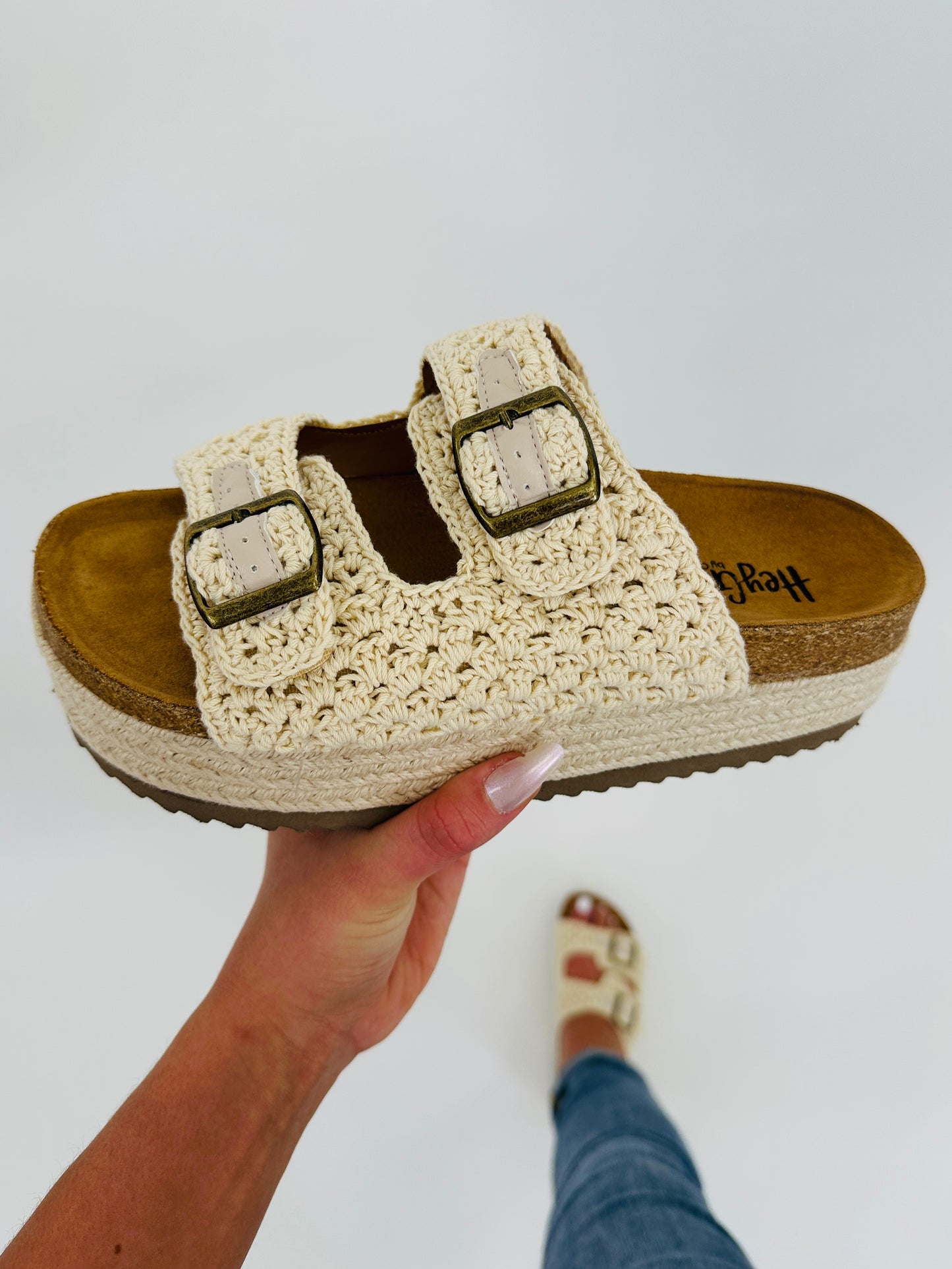 Sunlit Stroll Sandals In Natural