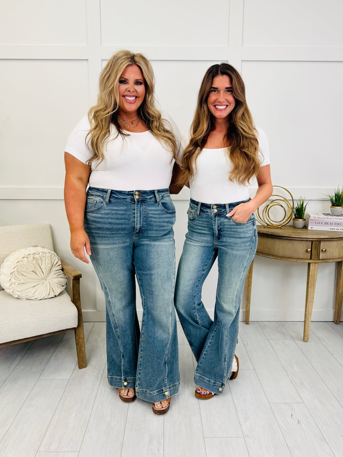 Judy Blue Main Attraction Vintage Wash Flares