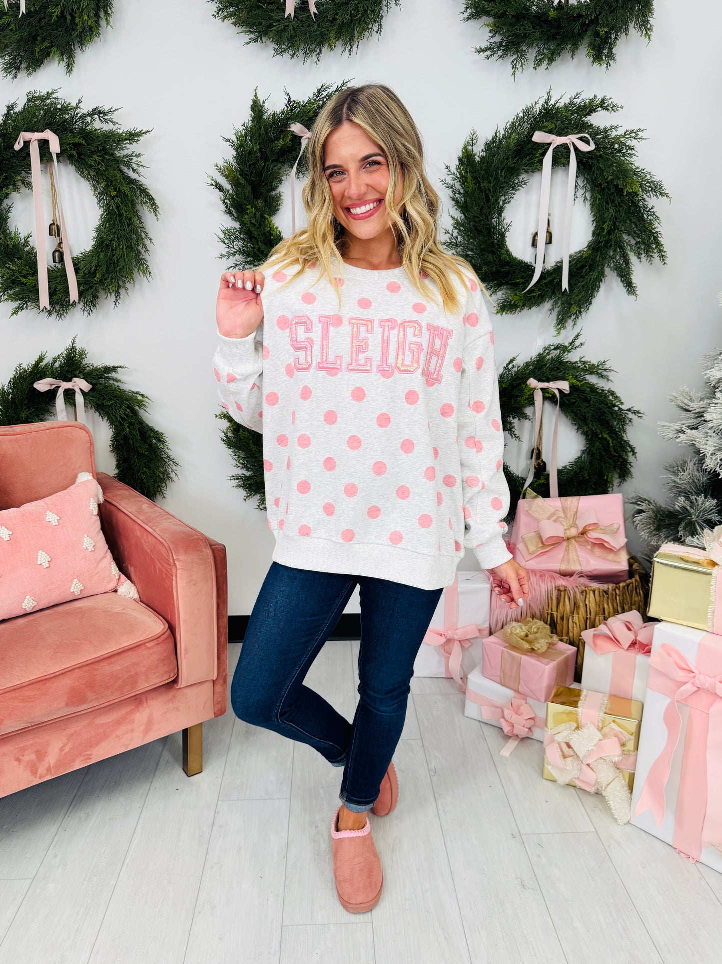 Sleigh The Holiday Crewneck