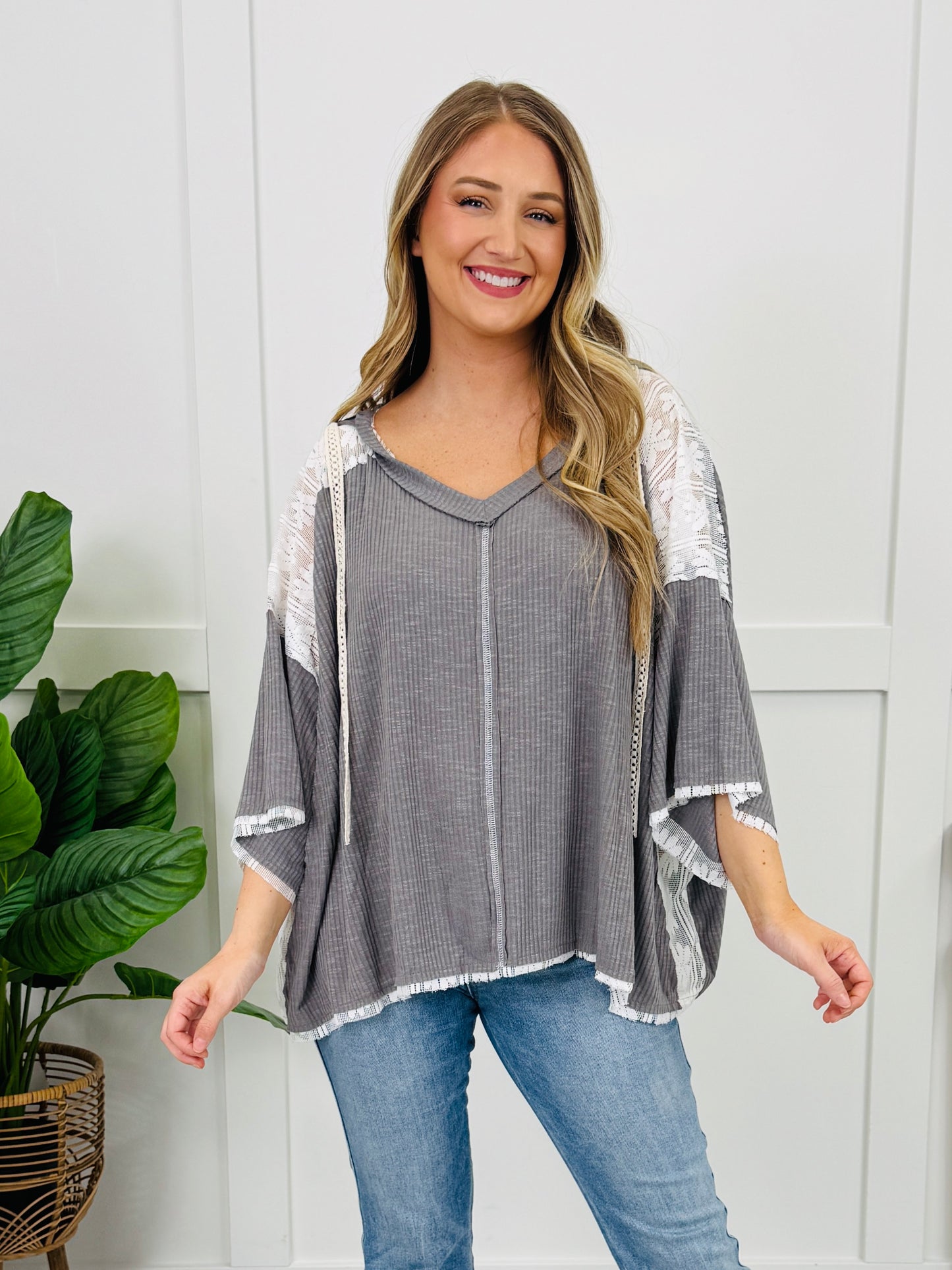 When Comfort Calls Pullover in Grey