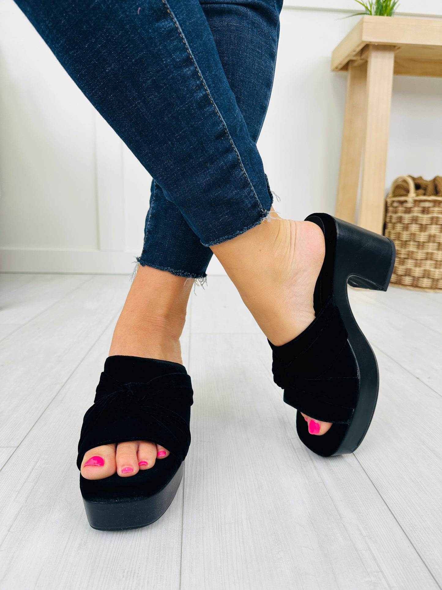 Velvet Voltage Heels in Black
