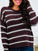 Falling Threads Sweater in Brown