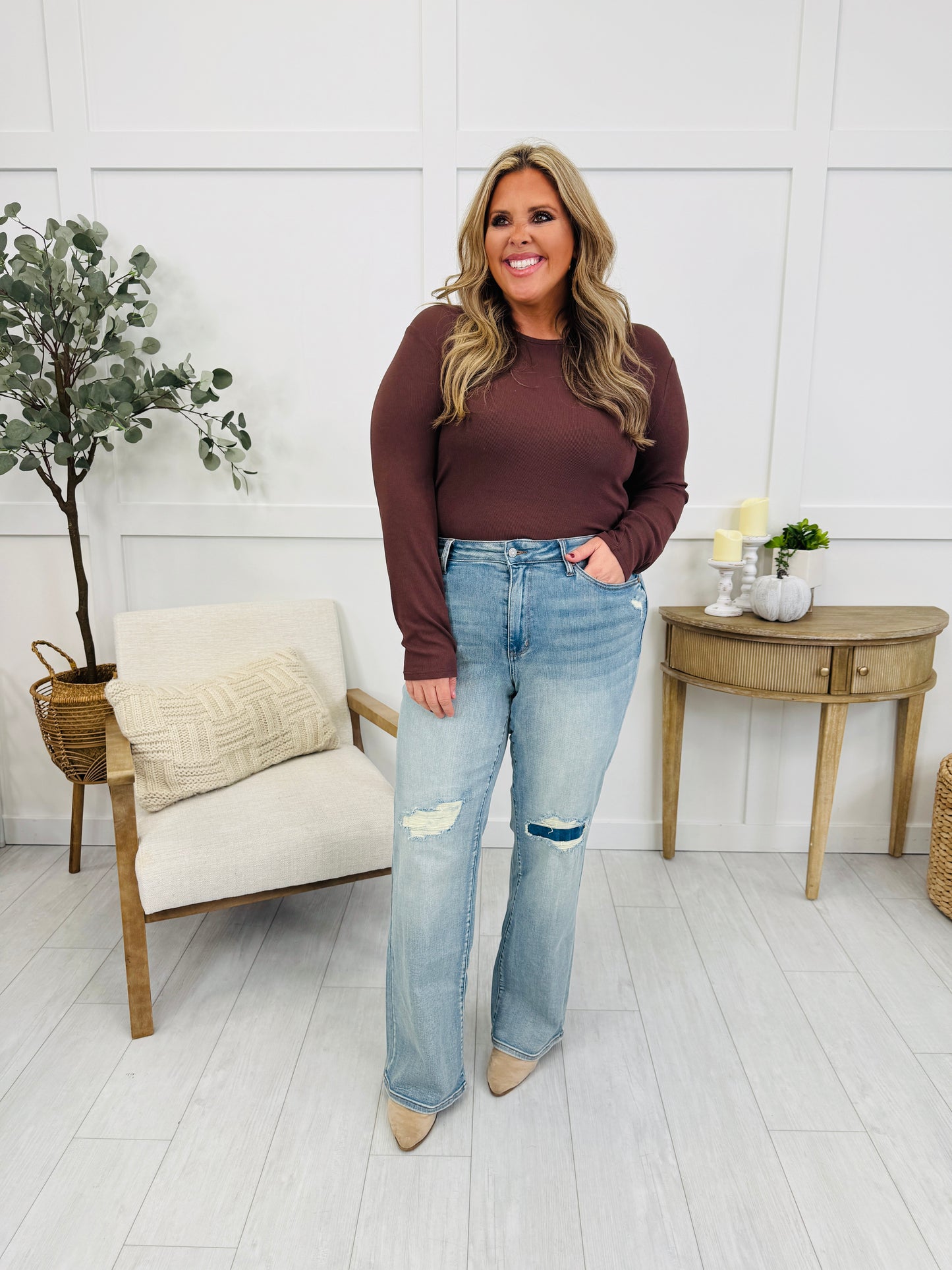 Judy Blue Easy Living Straight Leg Jeans