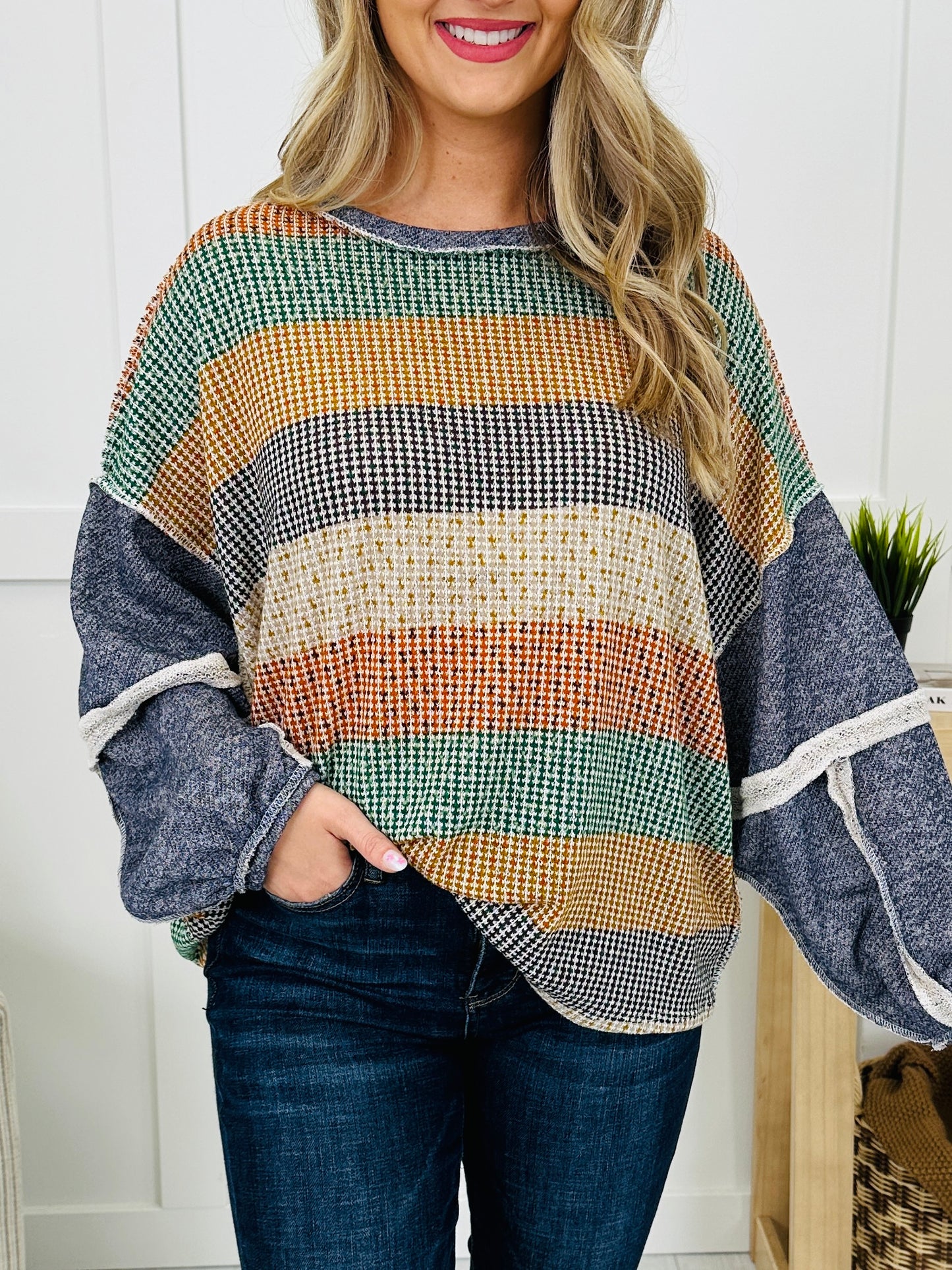 Striped With Chaos Top