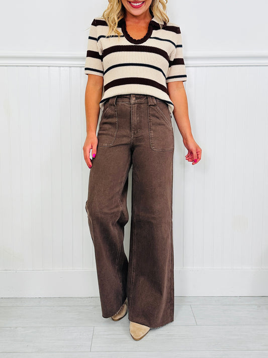 Judy Blue Box of Chocolates Retro Wide Jeans