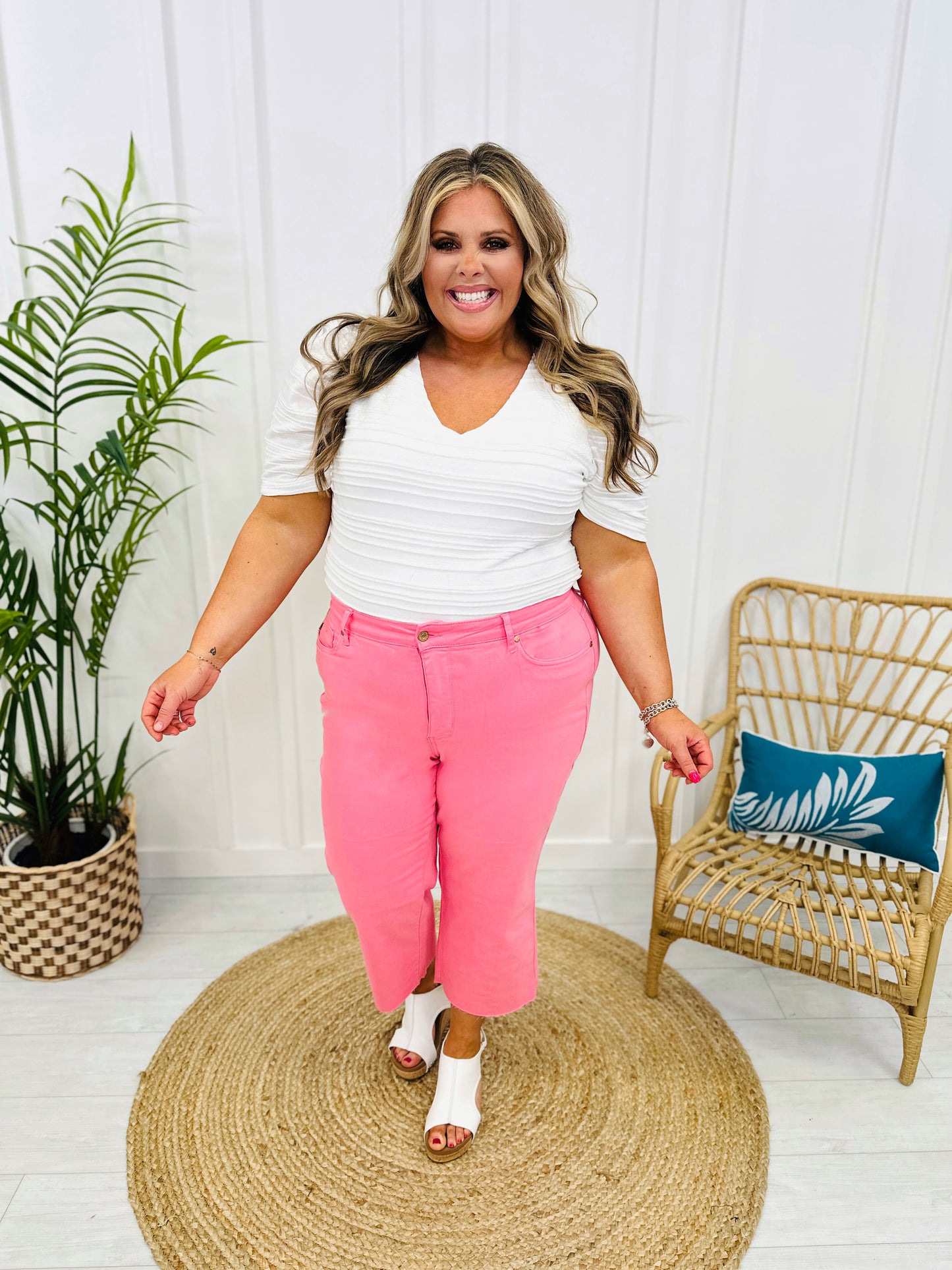 Judy Blue Control The Color Tummy Control Cropped Jeans- Multiple Colors- in Reg/Curvy