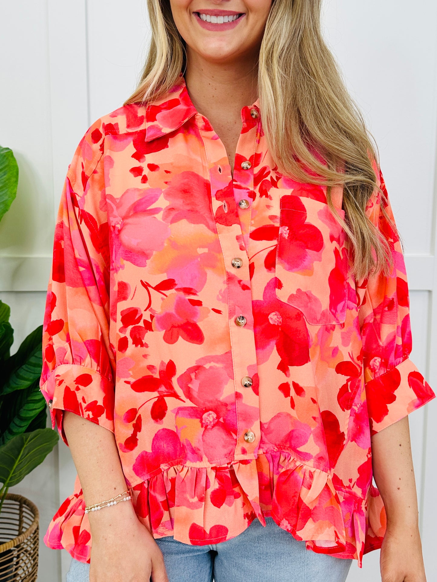 Painted in Peony Top