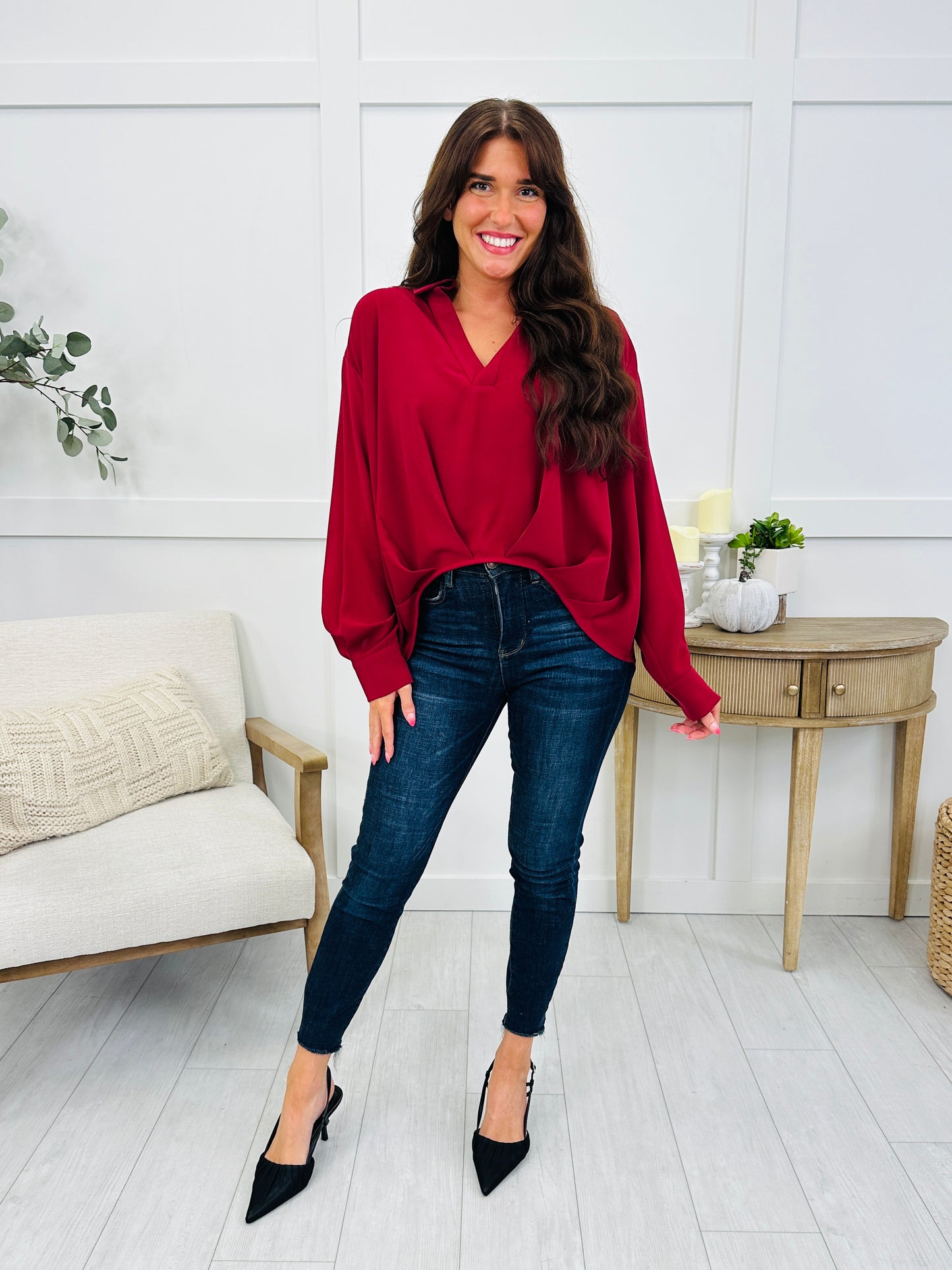 Main Event Blouse In Multiple Colors