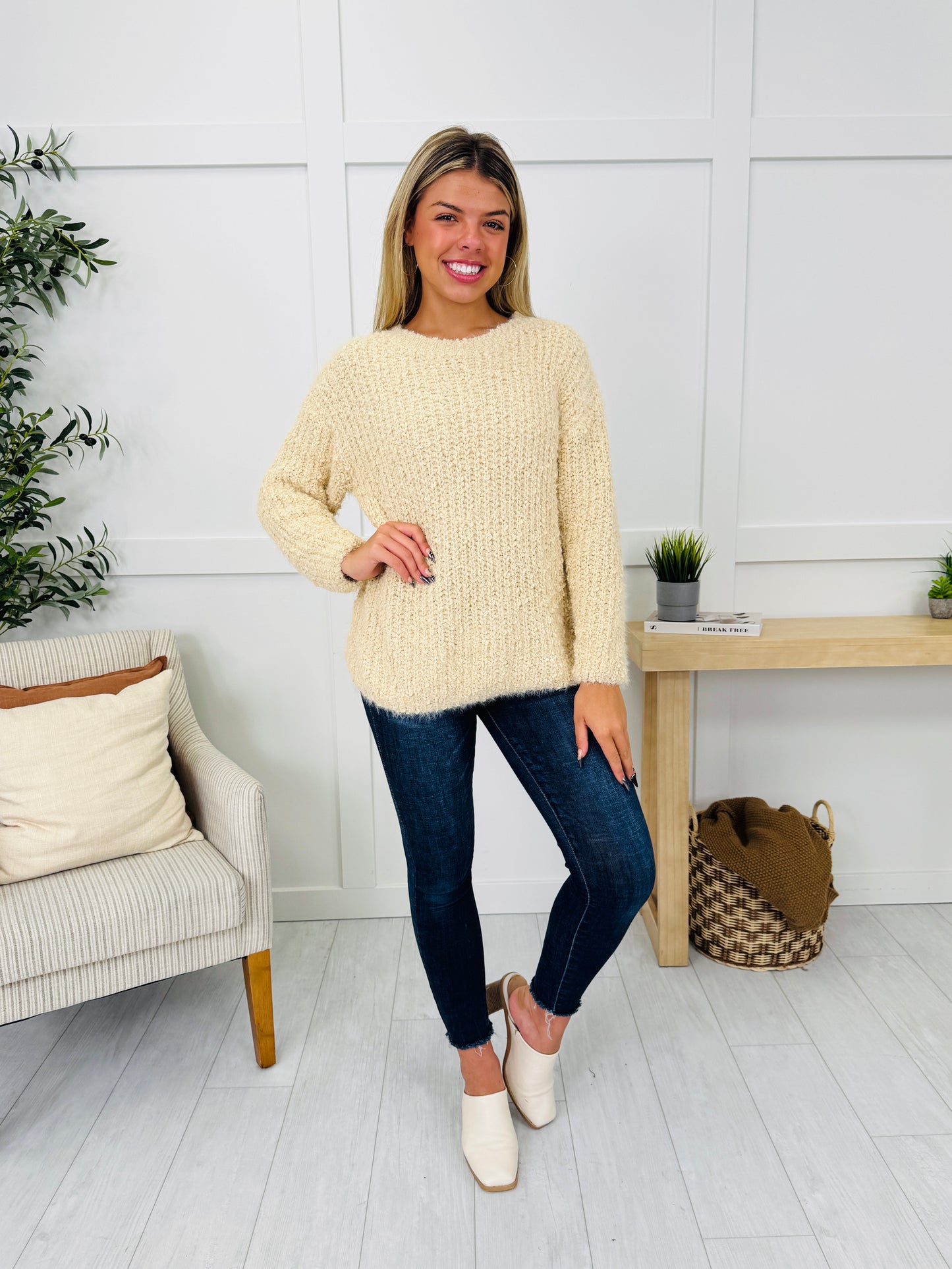 DOORBUSTER! Threaded Thoughts Sweater- Multiple Colors!