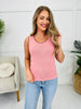 Trimmed Serenity Tank Top in Blush