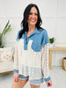 Ethereal Layers Top In Denim