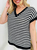 Nautical Knit Top In Multiple Colors