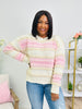 Ever After Knit Sweater in Pink Mix