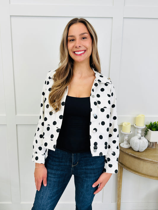 Dreaming In Dots Jacket In Ivory