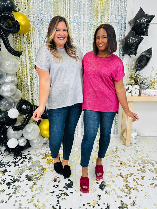 Shimmery Allure Top- Multiple Colors!