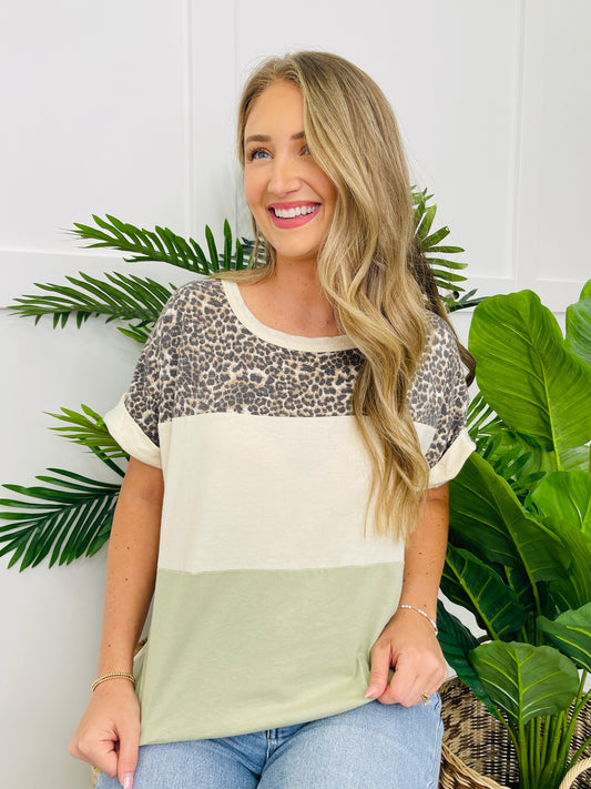 Pastel Pounce Top in Sage