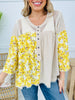 Chasing Sunflowers Top In Toasted Almond