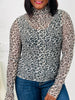 Sheer Savage Top In Grey