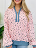 Meadow Mood Pullover In Blush Pink