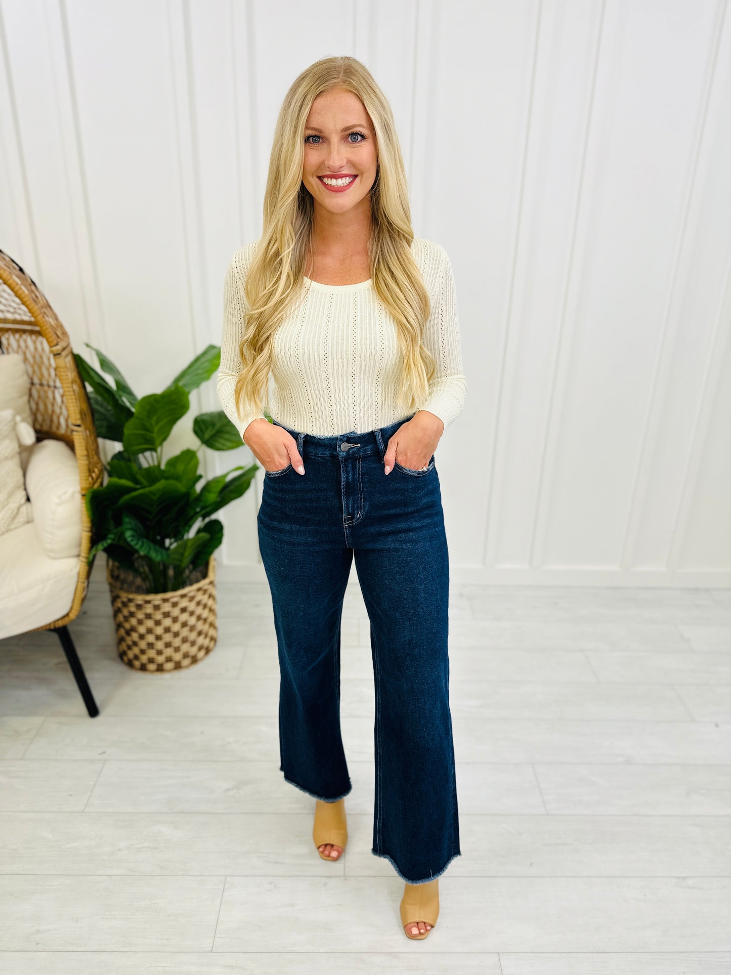 Mica Denim REG/CURVY Just Wanna Have Fun Wide Leg Jeans