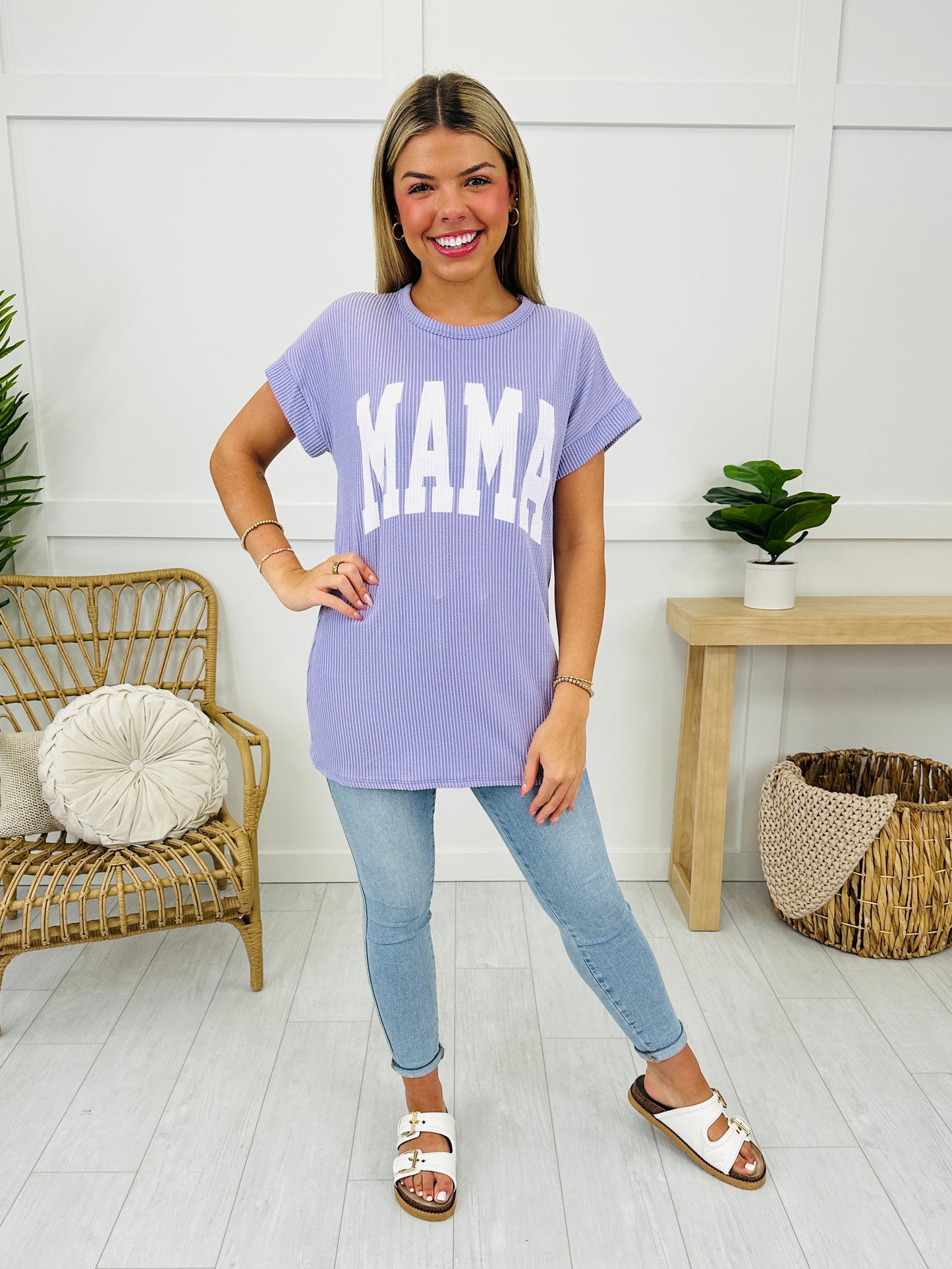 Simply Mama Top in Lavender
