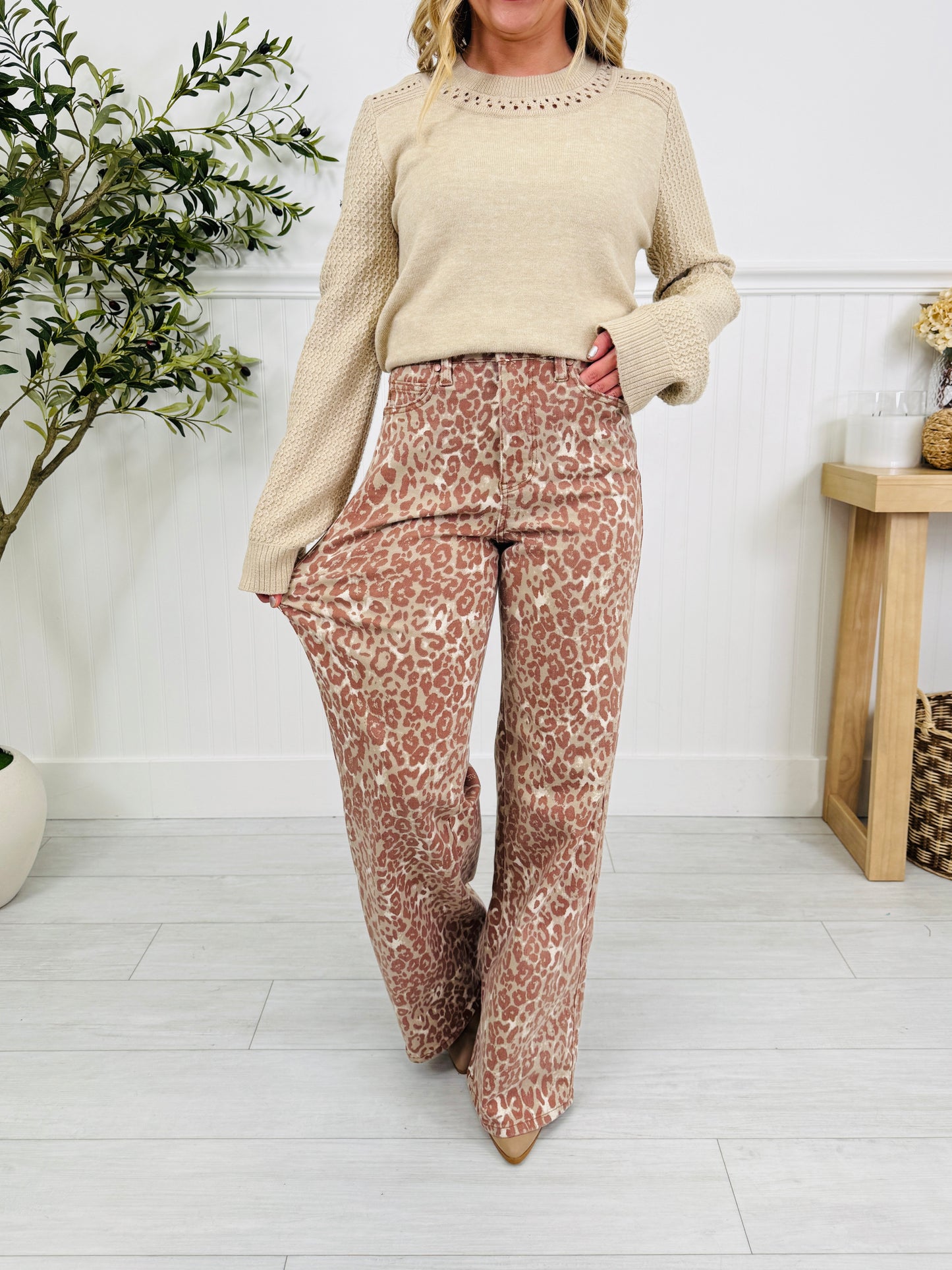 Judy Blue Wild About You Tummy Control Retro Wide Jeans
